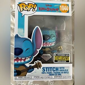 Glittery Blue and Purple Stitch Vinyl Figure
